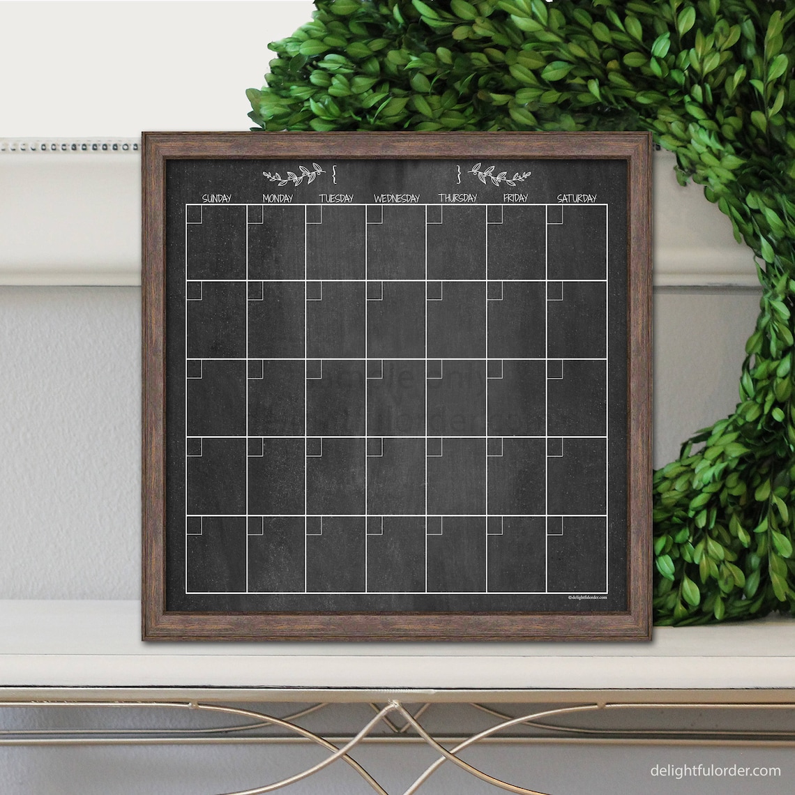 Digital whiteboard calendar lasopamenu