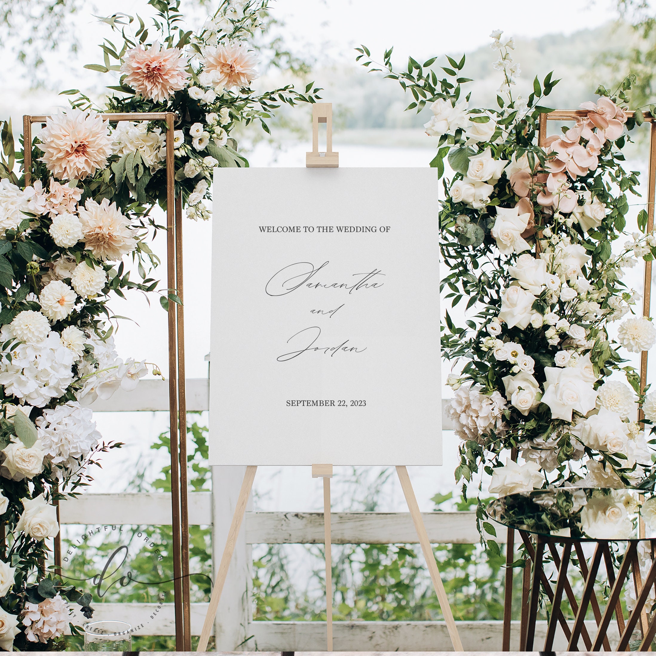 Wedding Welcome Sign, Modern Wedding Sign, Wedding Board, Wedding