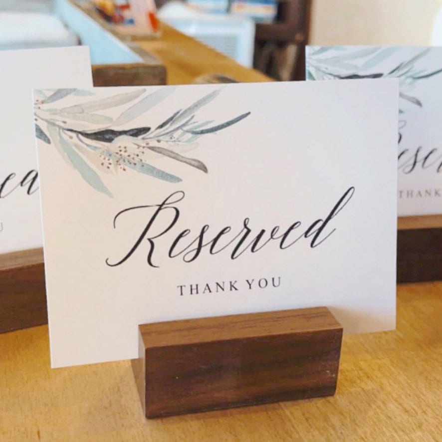 Reserved Thank You Table Sign Card Table Setting Sign Etsy España