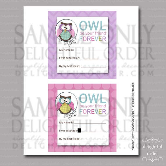 Paper Stickers Labels s Pdf Printable Files Instant Digital Download Night Owl Birthday Party Printables 19