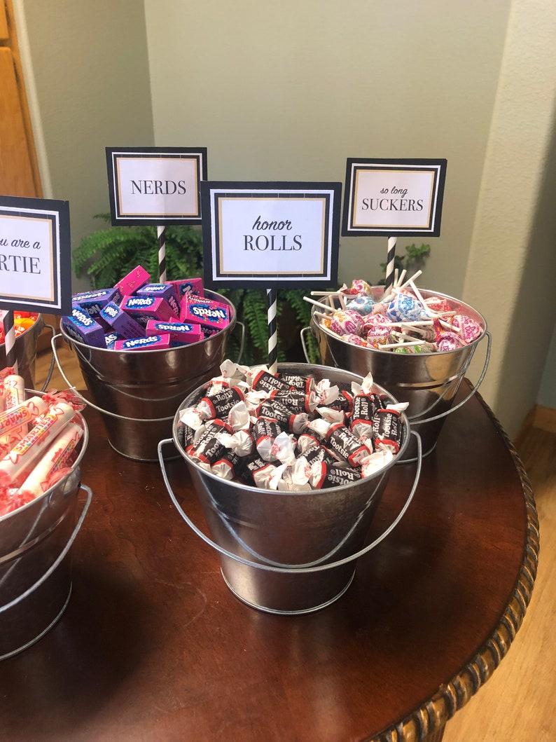 Printable Candy Bar Signs Graduation Grad Party Decor - Etsy