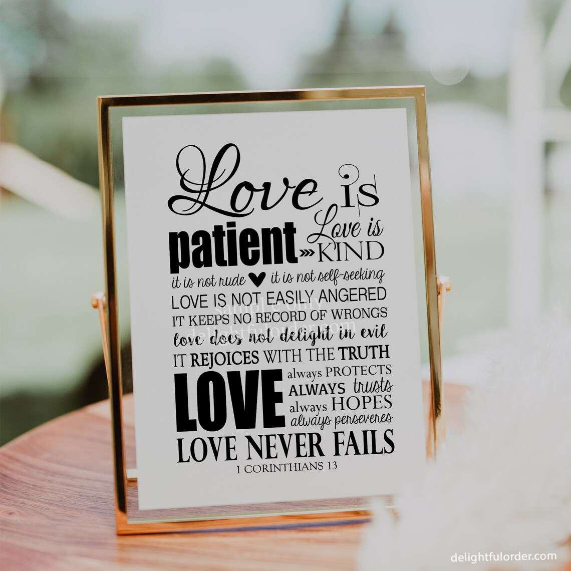 Printable Love is Patient Sign Wedding Sign Shower Sign Etsy