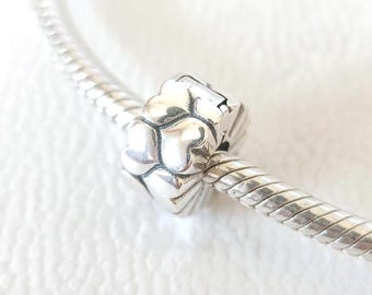 Heart Clip Charm for Pandora Bracelet Sterling Silver