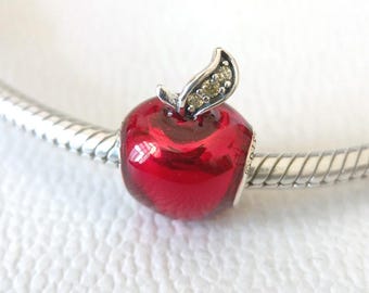 Snow White Dwarfs Red Apple Charm Chain Watch NIB Rocklove Disney main image 4