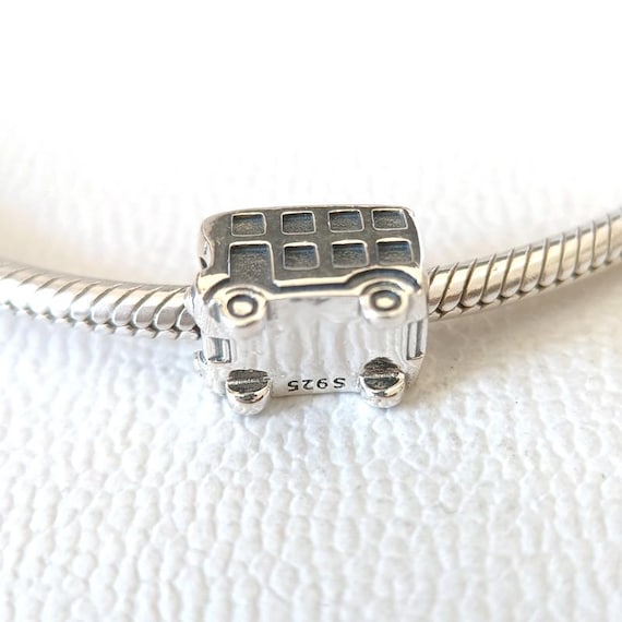 UK London Bus Charm:for Pandora Charm Bracelet Compatible Sterling