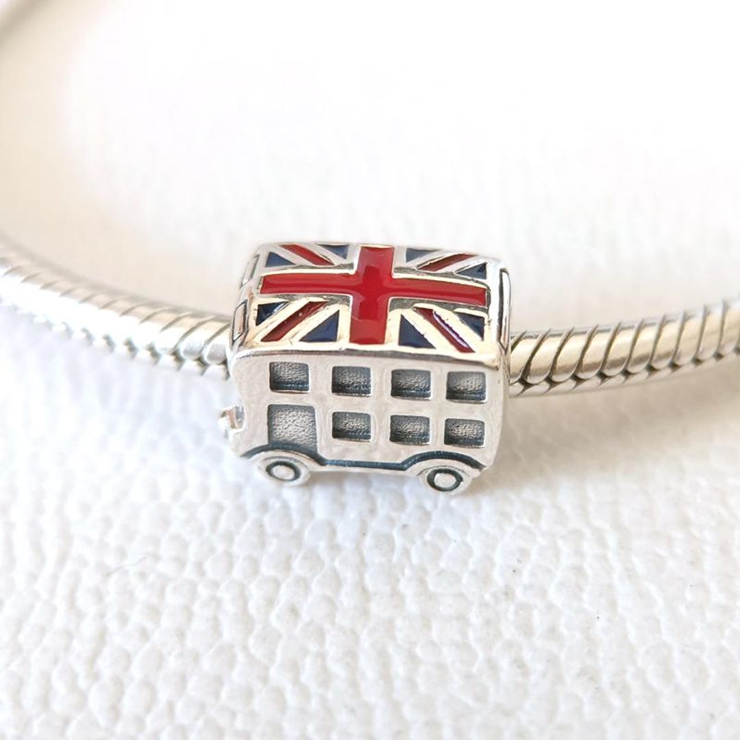 [現地購入]Pandora イギリス バス チャーム UK London Bus Charm:for Pandora Charm Bracelet Compatible Sterling