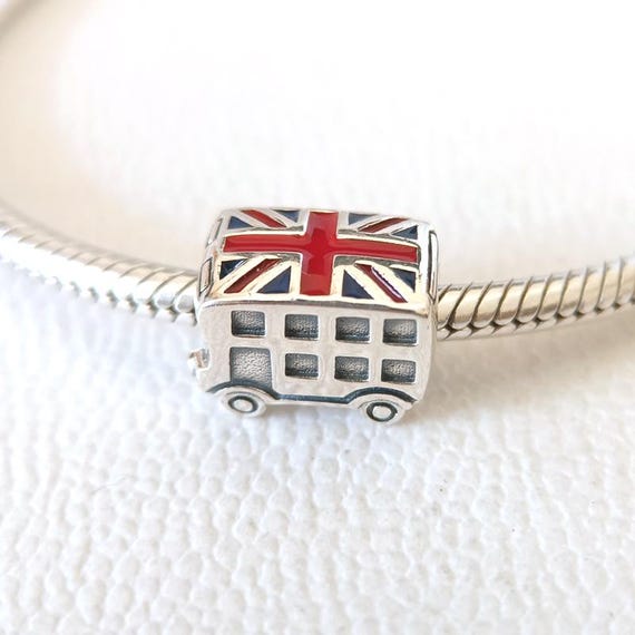UK London Bus Charm:for Pandora Charm Bracelet Compatible Sterling