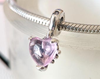Pandora Charm Pink Heart & Family Tree Dangle Charm - Etsy