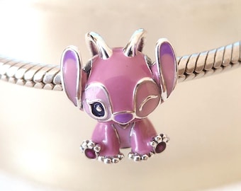 Disney Lilo & Stitch Angel Charm: 925 Sterling Silver Pandora Compatible