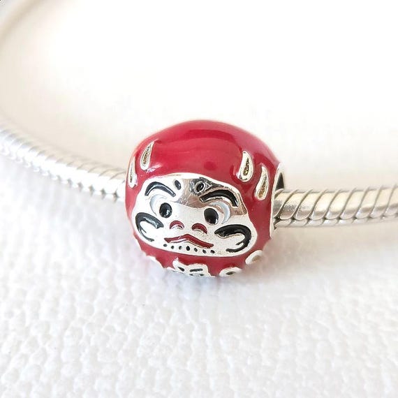 アクセサリー Red Daruma Doll Charm Red Daruma Doll Charm:for Pandora Compatible Charm Bracelet