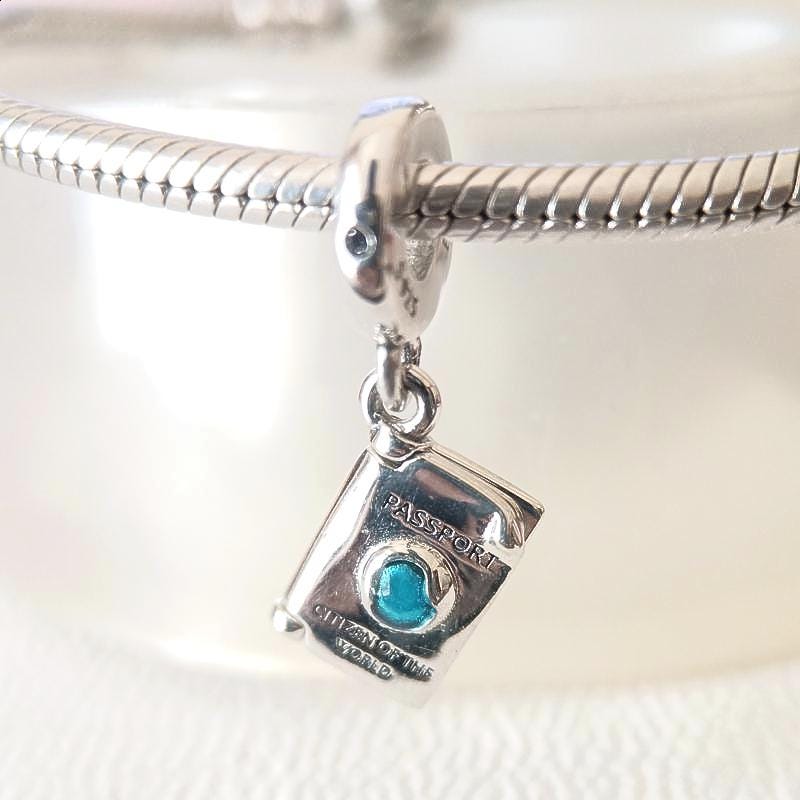 Openable Passport Dangle Charm:fits Pandora Charm Bracelet/fashion