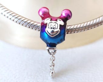 Sterling Silver Disney Mickey Balloon Charm, Pandora Style