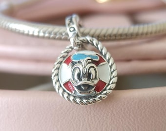 Disney Donald Duck Anhänger: 925 Sterling Silber, Pandora kompatibel