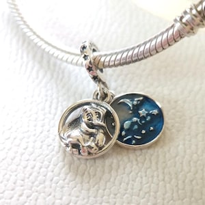 Disney Dumbo Sweet Dreams Ciondolo pendente: compatibile con braccialetti Pandora/gioielli alla moda/regalo per lei/perlina europea/regalo in argento 925