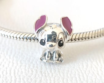 Disney Stitch 925 Sterling Silver Charm, Pandora Compatible