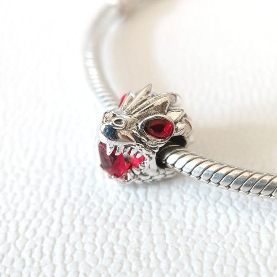 Red Flame Dragon Charm:for Pandora Compatible Charm Bracelet