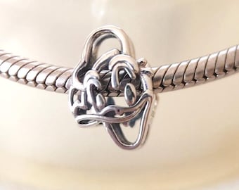 Disney Donald Duck Openwork Charm: Passend für Pandora Style Armbänder / Modeschmuck Geschenk European Bead