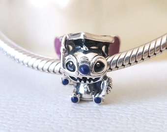 Disney Stitch Graduation Charm, 925 Sterling Silver Pandora Compatible