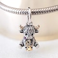 Highland Cow Dangle Charm:Fits Pandora Bracelet\/Handmade Jewelry\/Gift For Her Silver product logo