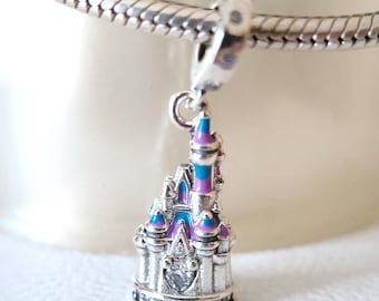 Disney Castle Dangle Charm, 925 Sterling Silver, Pandora Bracelets Compatible