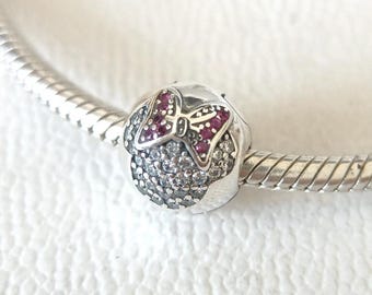 Disney Minnie Mouse-klämma i sterlingsilver, kompatibel med Pandora