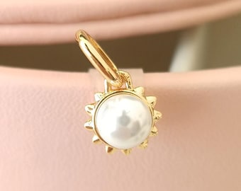 ローズゴールドデイジークリップチャーム、パンドラブレスレット対応