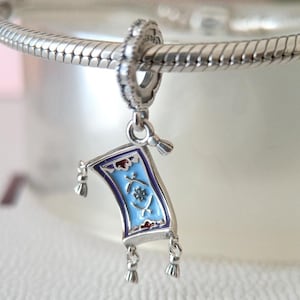 Aladdin Magic Carpet Dangle Charm, Fits Pandora Bracelet