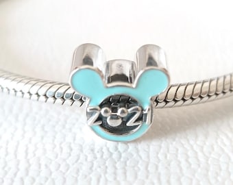 Disney 2021 Mickey Charm, Sterling Silver European Bead