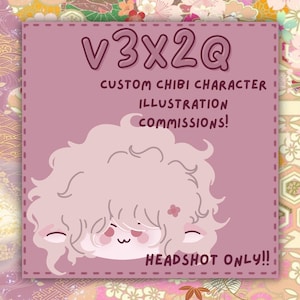 Custom Chibi Character Illustration | Cute Pastel Art Commission | Kawaii Character Drawing Digital Art