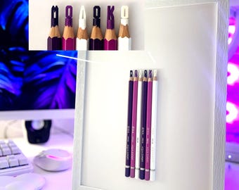 Custom Word Pencil Sculpture – Hand Carved Miniature Art, Personalized Gift, Meaningful Tiny Letters, Unique Pencil Art