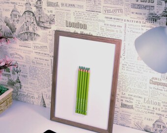 Dream Big – Hand Carved Pencil Sculpture, Miniature Art on Pencil Tip, Meaningful Gift, Tiny Letter Art