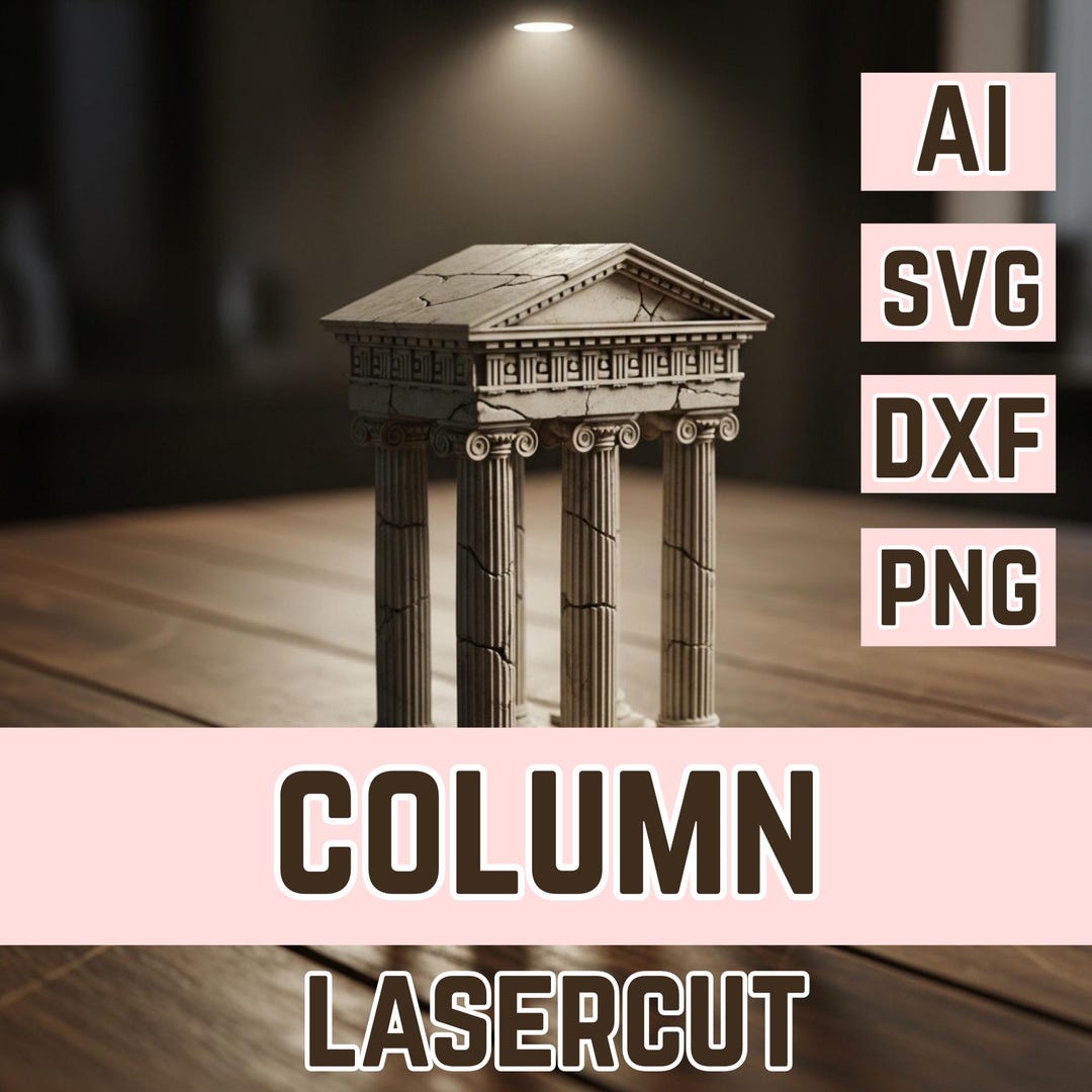 Greek Column Svg Png Dxf | Ancient Architecture Laser Cut File | Cricut ...
