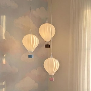 Hot air balloon lampshade "AIR" suitable for A1 / A1e sockets (e.g. compatible with Herrnhuter*) – children's room light & year-round decoration