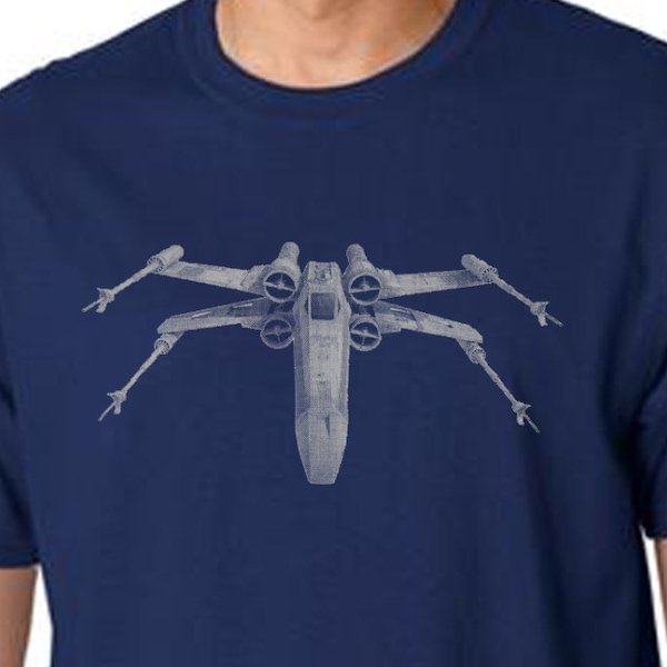 Star Wars shirt - X WING FIGHTER - graphic tshirt  - Gifts for boyfriend - gift for star wars fan