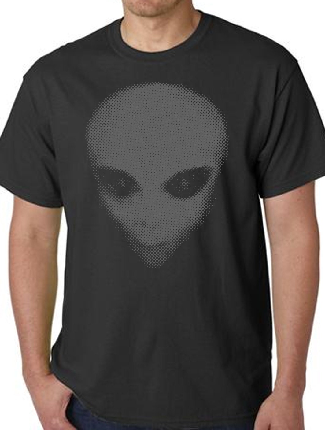 alien print t shirt