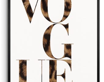 Cheetah Print Vogue Wall Print