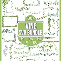 Decorative Vine SVG, Ornamental Vine Svg, Vine Clipart, Vine Files for ...