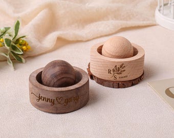 Personalisierter Holzdiffusor, Holzdiffusor für ätherisches Öl, Holzaromatherapie-Kugelverzierung, minimalistischer Holzdiffusor, duftendes Dekor