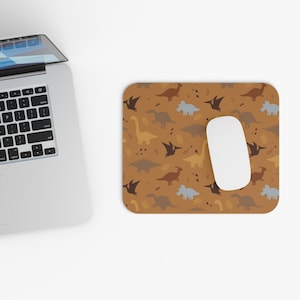 Dinosaur-Themed Mouse Pad, Perfect Gift for Kids, Fun Workspace Decor, Children&#39;s Room Accessory, Dino Lover Gift