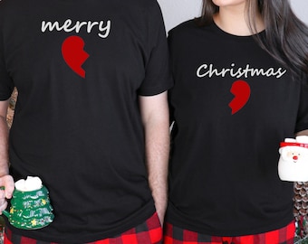Couple Christmas Shirts, Merry Christmas Shirt, Matching Christmas Family Shirts, Xmas Couple Shirt,Couple Holiday Shirt, Christmas Gift