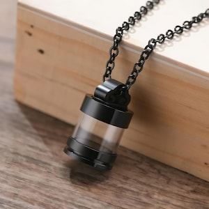 Stainless Steel Pet Ashes Necklace: Cremation Jewelry Keepsake