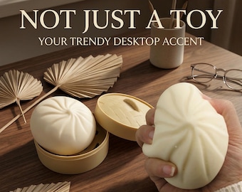 Bułeczki na parze z koszykiem do gotowania na parze / Zabawki łagodzące stres / Zabawki do powolnego odprężania się, które pomagają dorosłym złagodzić stres