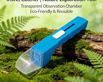 Przenośne narzędzie do łapania owadów, urządzenie do łapania owadów z przezroczystą komorą obserwacyjną, odpowiednie do domu, ogrodu i na kemping.