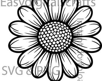 Daisy Svg Png, bold Floral svg,