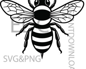 Bee SVG PNG, Honey Bee Svg, Bumblebee png, Bee Lover Gift svg, Queen Bee Svg design,