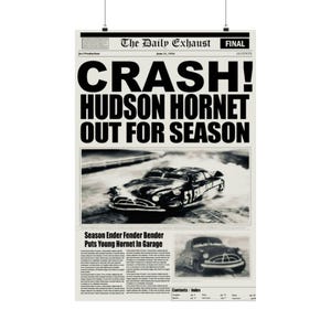 Vintage Racing Matte Vertical Posters, Retro Wall Art, Gift for Car Lovers, Garage Decor, Unique Home Decor