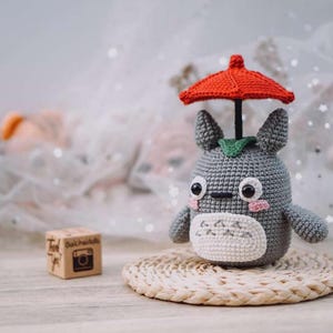 Amigurumi Crochet Pattern – Forest Spirit Plush with Umbrella (PDF Download)