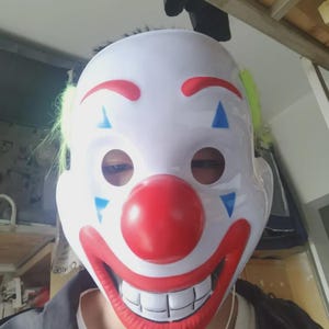 Scary Halloween Joker Mask: Evil Clown Costume Party Prop