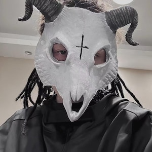 Billy Goat Skull Mask: Halloween Cosplay Masquerade Party Prop