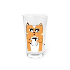 Bicchiere da pinta a forma di gatto, regalo divertente per gli amanti dei gatti, articoli da bar unici, decorazioni accattivanti per la casa, bicchieri a tema animale domestico